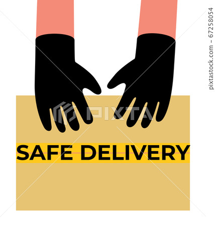 Hands in gloves Hands in gloves 67258054
