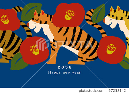 2058 New Year's card template 2058 New Year's card template 67258142