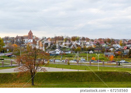 Beautiful autumn landscape of european village Beautiful autumn landscape of european village 67258560
