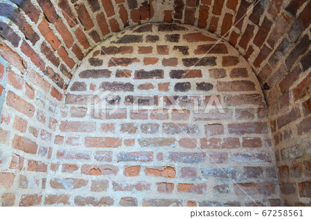 A small narrow recess, a niche with an arch A small narrow recess, a niche with an arch 67258561