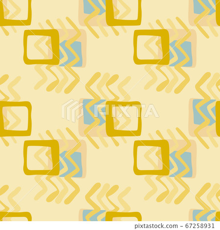 Geometric abstract pattern with zigzag figures and 67258931