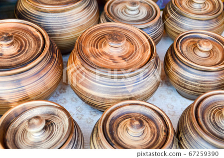 Natural traditional clay pottery beautiful old 67259390