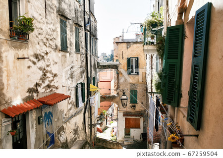 Building's facades in Sanremo, Italy Building's facades in Sanremo, Italy 67259504
