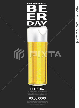 Poster International Beer day Template Design... - Stock Illustration ...