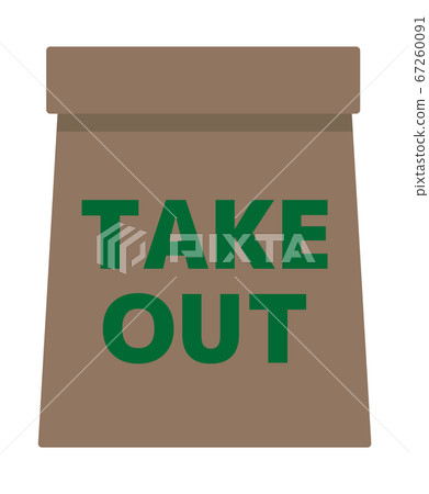 TAKEOUT paper bag shopping TAKEOUT paper bag shopping 67260091