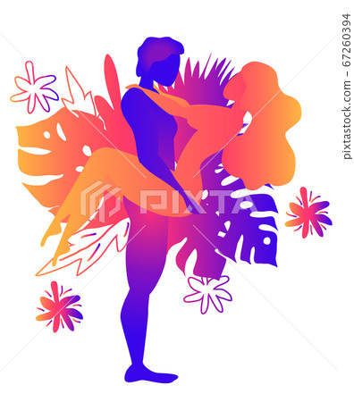 Kama Sutra, a man and a woman have sex. The art of love. Sexual position Ascent to Desire 67260394