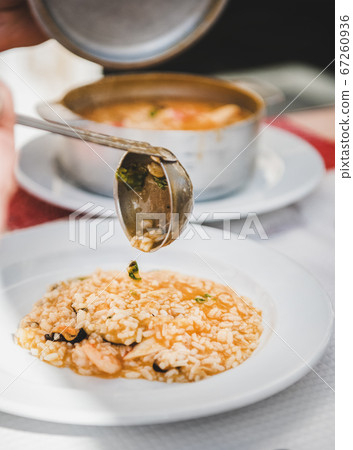 Plate with Portuguese traditional dish with 67260936