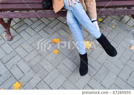 A beautiful slim girl, a woman straightens A beautiful slim girl, a woman straightens 67260950