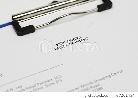 Non-binding letter of intent 67261454