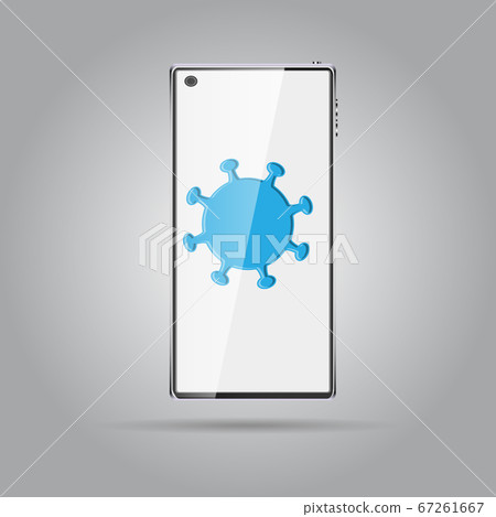 Digital modern touchscreen mobile phone smartphone 67261667