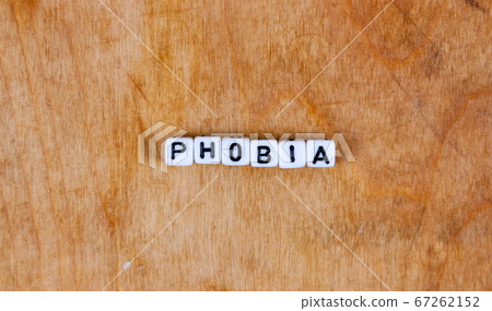 cube words on the wooden table 67262152