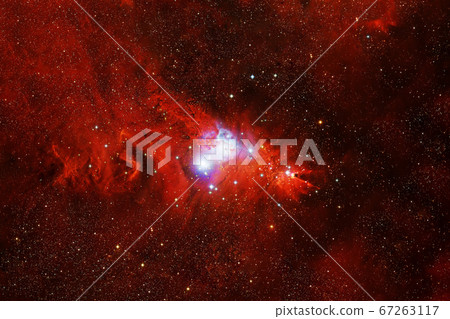 Red galaxy with stars. Elements of this image were Red galaxy with stars. Elements of this image were 67263117