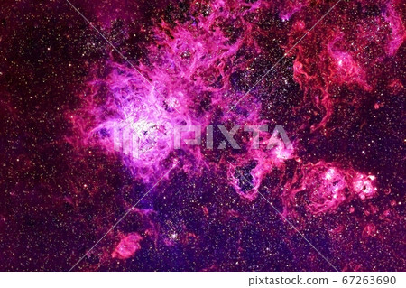 Beautiful colored nebula in space. Elements of 67263690