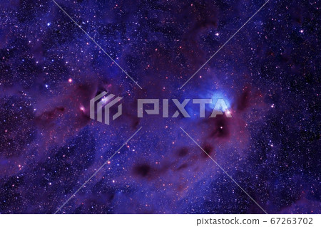 A beautiful blue galaxy in deep space. Elements of A beautiful blue galaxy in deep space. Elements of 67263702