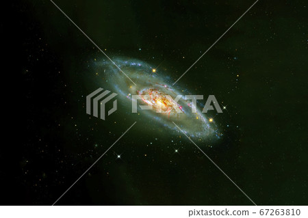 Blue galaxy in deep space. Elements of this image Blue galaxy in deep space. Elements of this image 67263810