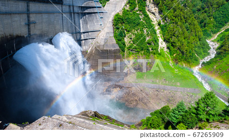 Kurobe Dam in early summer Kurobe Dam in early summer 67265909