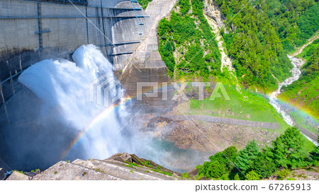 Kurobe Dam in early summer 67265913