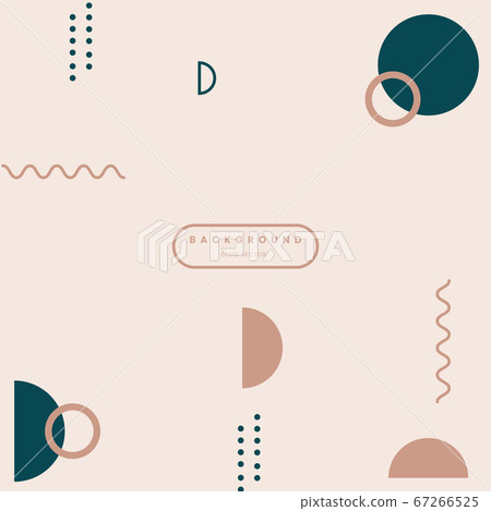 Geometric beige memphis background vector Geometric beige memphis background vector 67266525