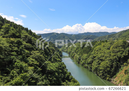 從桂橋（神奈川縣相模原市）看到的相模河 67266621