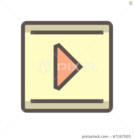 Video file vector icon design, 48x48 pixel perfect 67267005