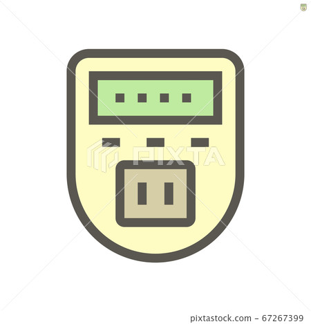 Timer plug vector icon design for smart home, Timer plug vector icon design for smart home, 67267399