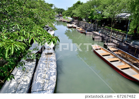 Yanagawa City Scenery with excavation 67267482
