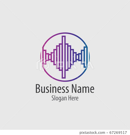 Sound waves vector illustration Sound waves vector illustration 67269517