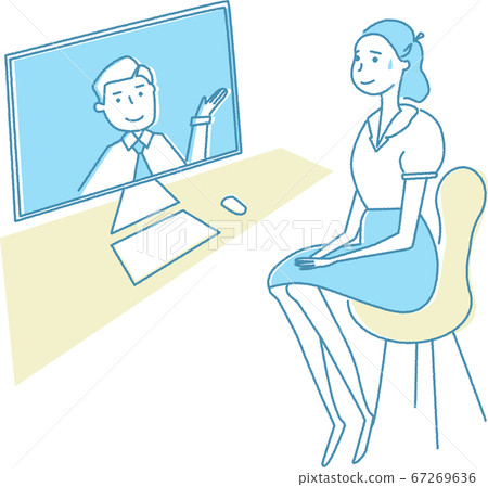 People who get nervous during a web interview People who get nervous during a web interview 67269636