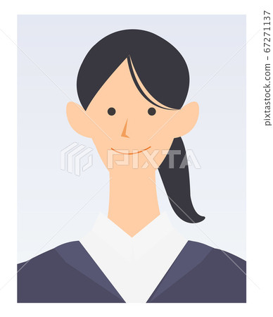 ID photo Job change activity Job hunting part Part-time job interview ID photo Job change activity Job hunting part Part-time job interview 67271137