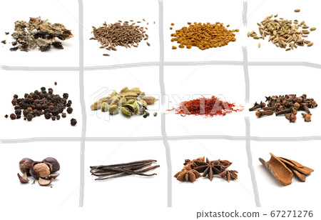 Set of different spices 67271276