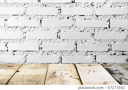 White grunge brick wall background 67271682