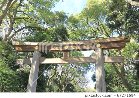Tokyo's No. 1 Meiji Jingu Shrine Torii Tokyo's No. 1 Meiji Jingu Shrine Torii 67271694