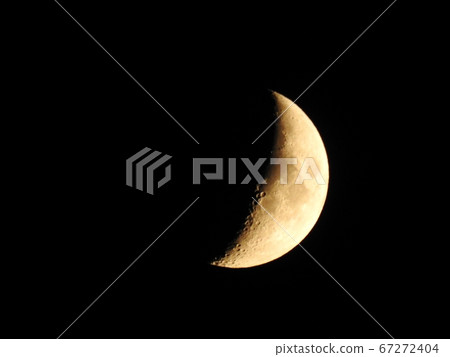 A slightly bigger moon than the crescent moon 67272404