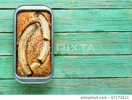 Homemade banana bread. Homemade banana bread. 67272621