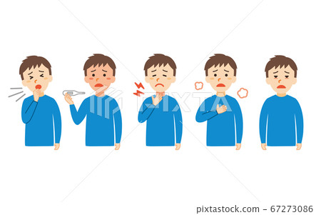 Young man sick 1 new coronavirus symptom transparent background Young man sick 1 new coronavirus symptom transparent background 67273086