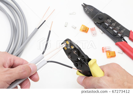 電氣工作 接線工作 VVF 電纜連接工作 電氣工作 接線工作 VVF 電纜連接工作 67273412