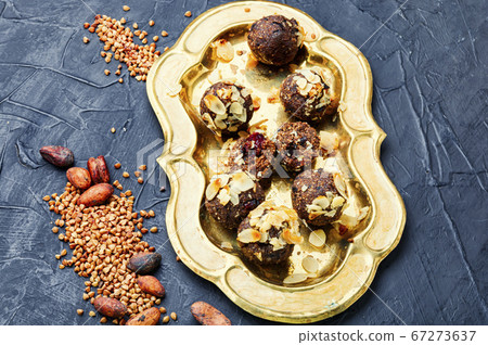 Vegan buckwheat sweets. Vegan buckwheat sweets. 67273637
