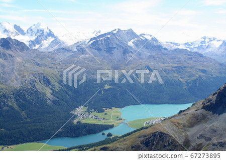 Switzerland Superb view of Bernina Near St. Moritz Switzerland Switzerland Superb view of Bernina Near St. Moritz Switzerland 67273895
