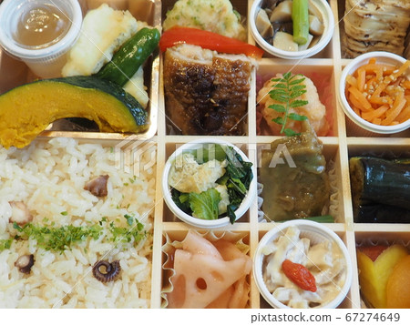 Luxury bento checkered pattern 67274649