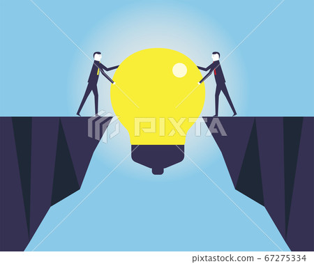 Business people collaboration for light bulb 67275334