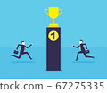 Business people get competition for trophy 67275335