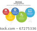 Business Infographic design element 5 options 67275336