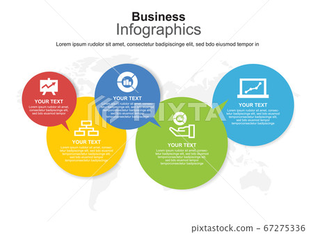 Business Infographic design element 5 options Business Infographic design element 5 options 67275336