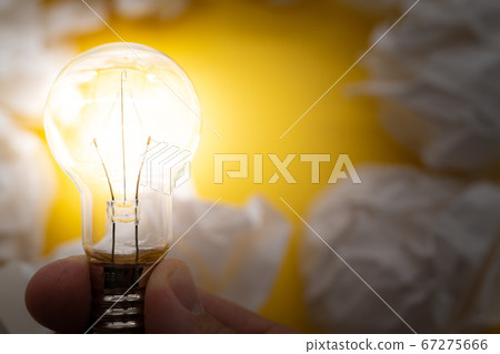 Inspirational idea bulb Inspirational idea bulb 67275666