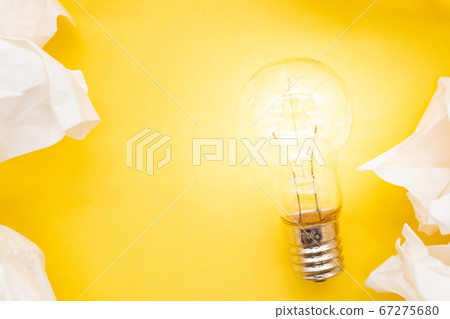 Inspirational idea bulb Inspirational idea bulb 67275680
