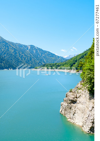 Kurobe Lake in early summer Kurobe Lake in early summer 67277461