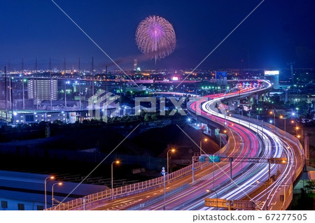 Kishiwada Fireworks and light traces from Izumiotsu SA Kishiwada Fireworks and light traces from Izumiotsu SA 67277505