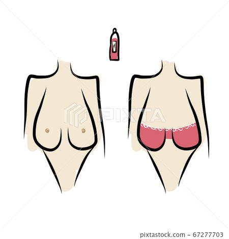 Female breast sketch for your design - Stock Illustration [67277703] - PIXTA