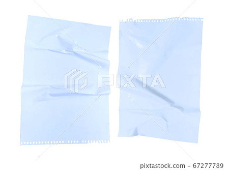 2 crumpled sheets of paper on a white background vector illustration 2 crumpled sheets of paper on a white background vector illustration 67277789
