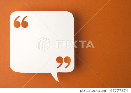 Speech bubble on orange background Speech bubble on orange background 67277874